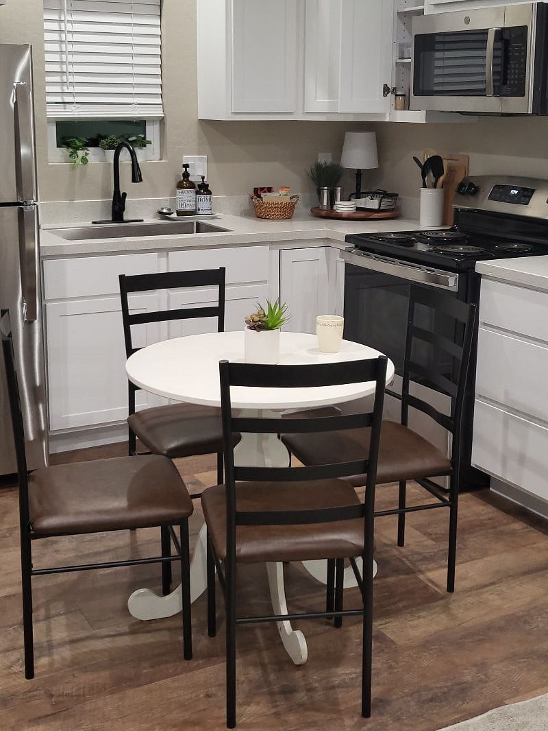 Dining table with four chairs