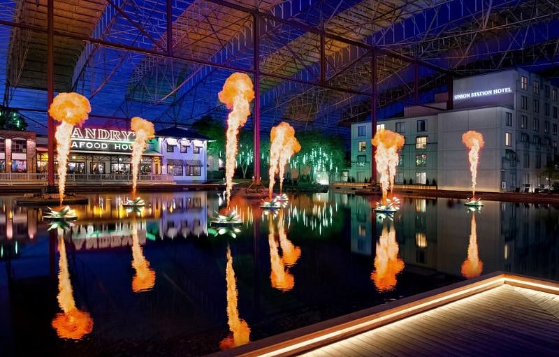 Union Station fire show
