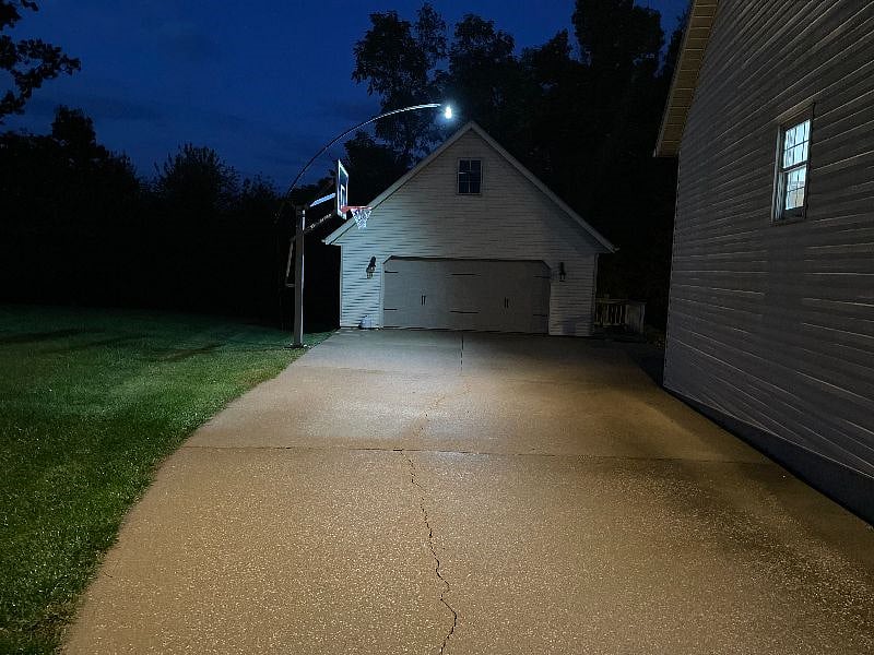 park in front of detached garage and walk down limestone steps to your own entrance