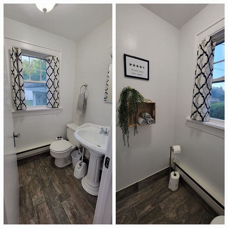 First floor half bath