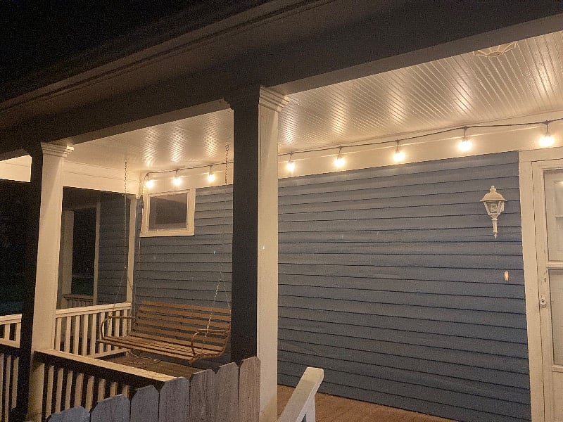 Party lights to enjoy the eavning after the sun sets