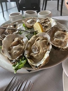 Oysters on the half at George's French Bistro