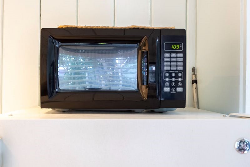 Microwave available for use