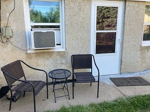 Small patio set for your use.