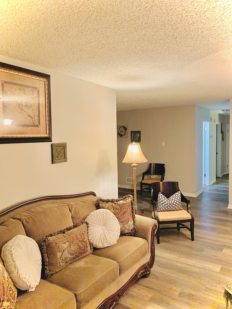 FAMILY/LIVING Space leading to hallway and bedrooms