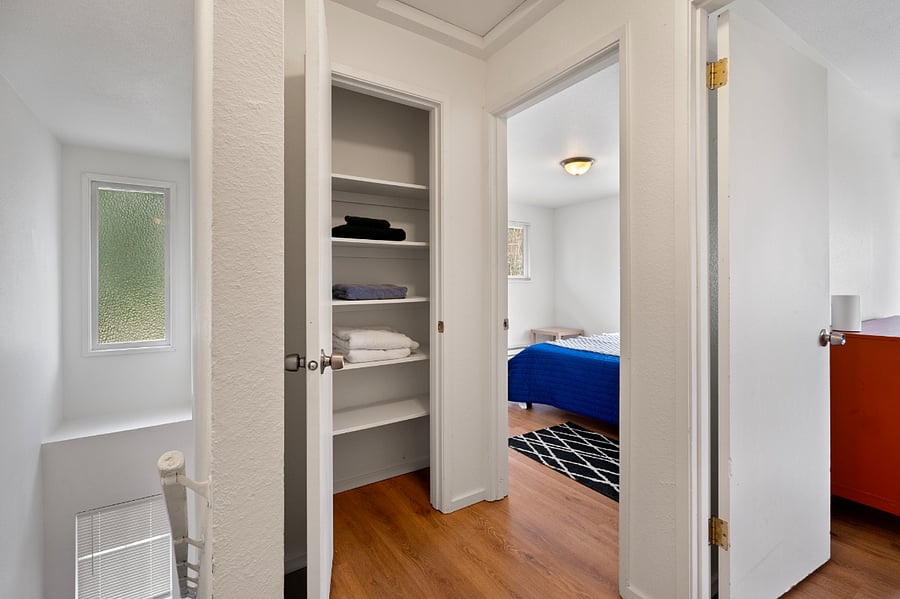 Linen closet. 