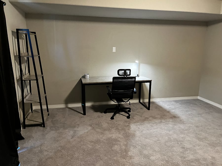 Downstairs office with full bathroom 