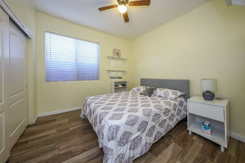 Second bedroom has a full bed