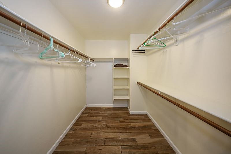 Walk in closet in Master Bedroom