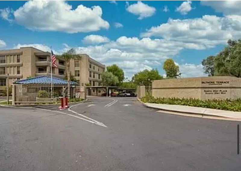 secure, gated complex with guard