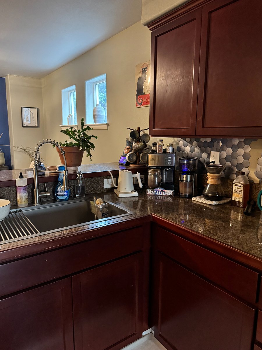 updated sink and espresso machine