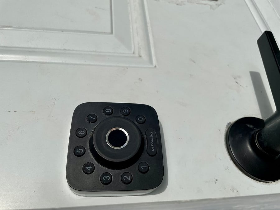 Keyless door lock personalized for each guest.