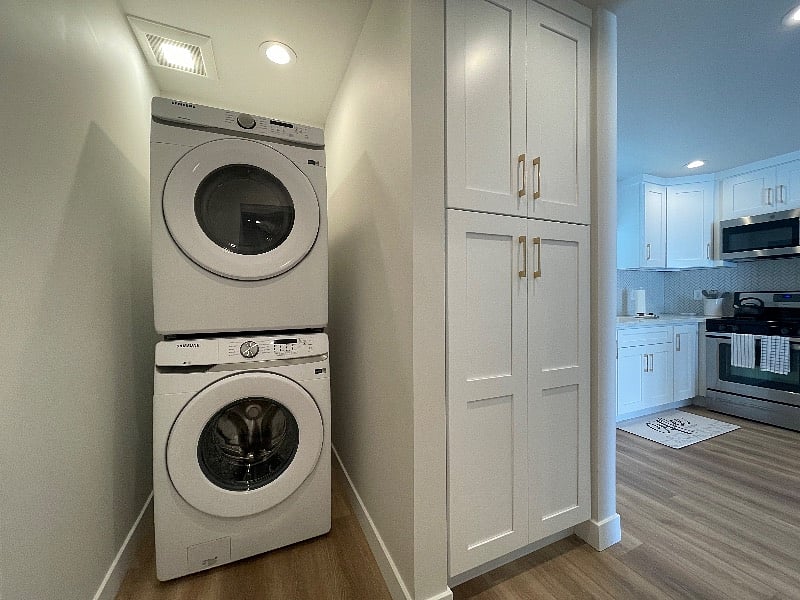 Laundry Area and Linen Closet