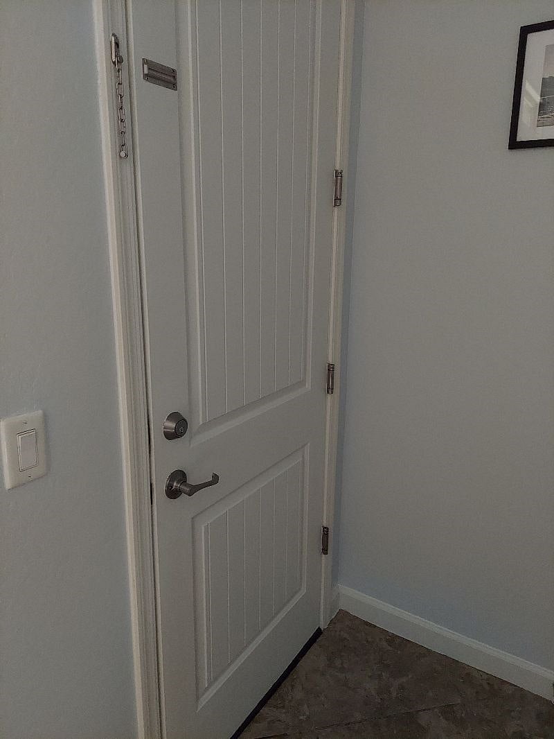 Door to main house, will remain locked.