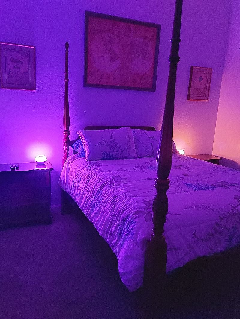 Mood lighting. Each light changes color with each touch.