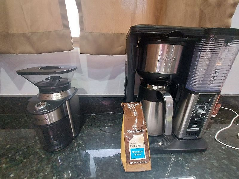Gotta have your coffee. Coffee grinder is a MUST.