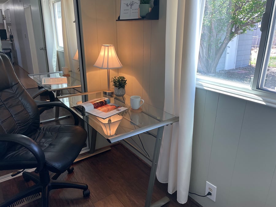 Desk located in 2nd bedroom