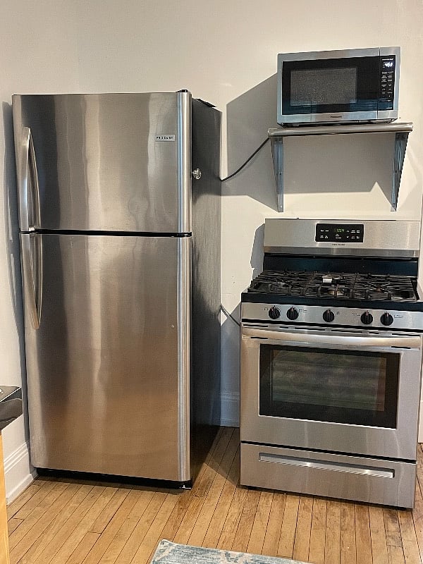New Stainless Steel Kitchen Appliances