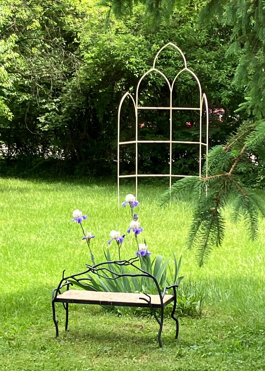 Owner's metal work in yardwork