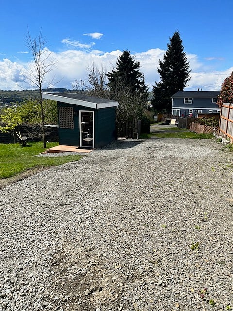 Alley behind property (looking down street)