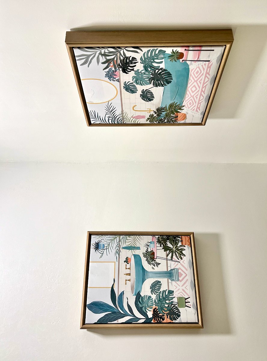 Bathroom Art in the upstairs bathroom.