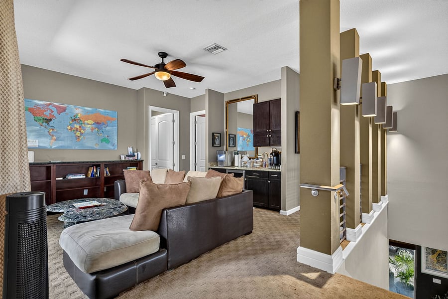 Upstairs den