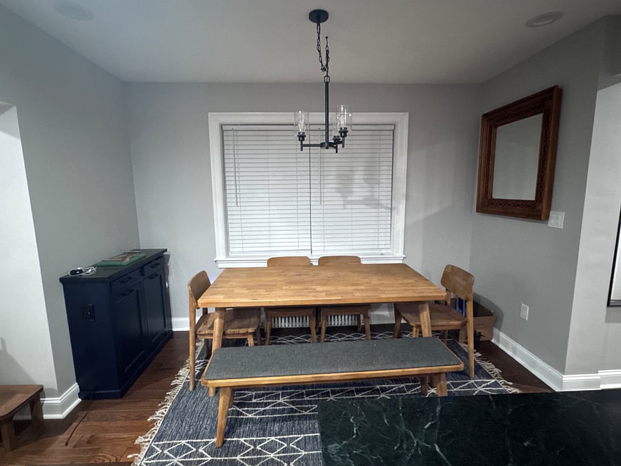 Dining area near kitchen