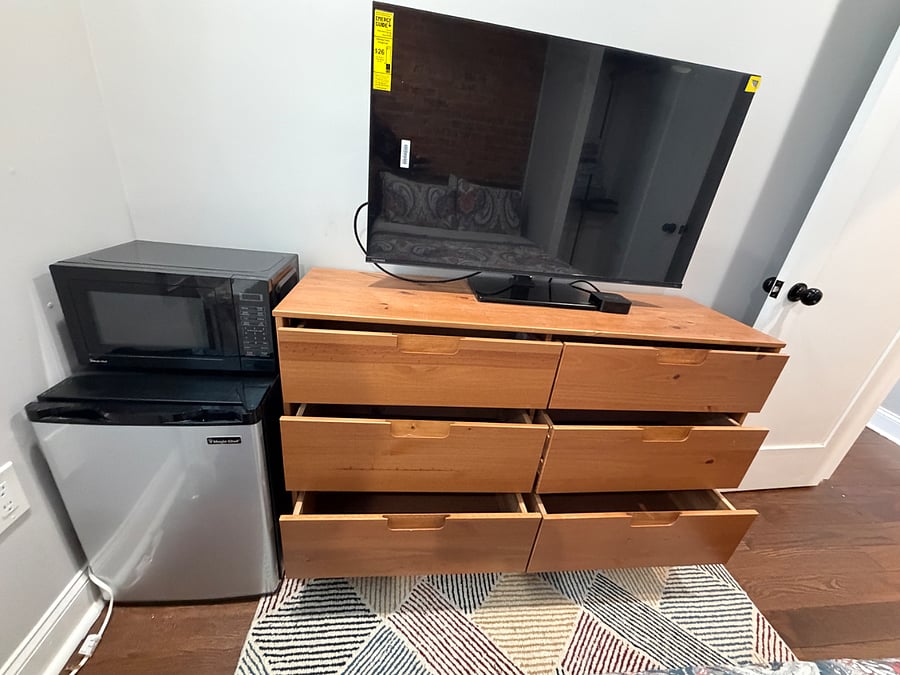 TV, Apple TV, Fridge, Microwave Room 2