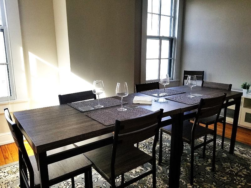 Large dining table or additional workspace