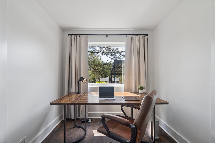 Office area with view