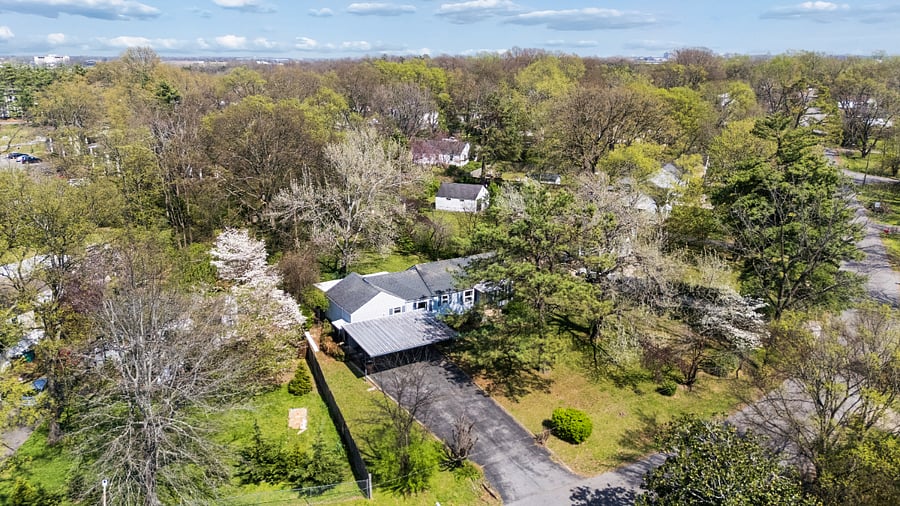 Aerial view of home