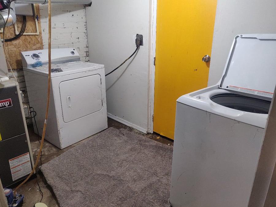 Free washer and dryer in the basement