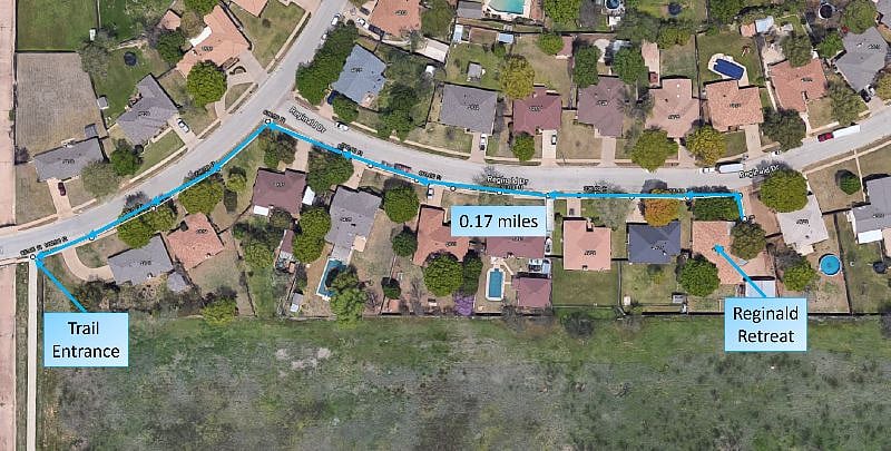 This home is so close to the trail system!