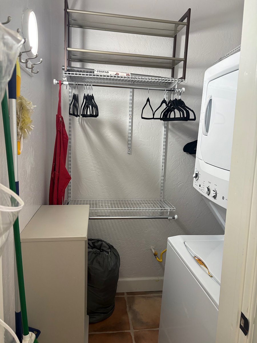 Washer and dryer in closet