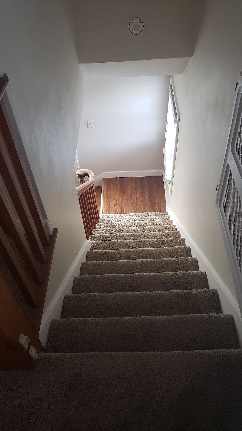 Same stairs going down to sitting room.