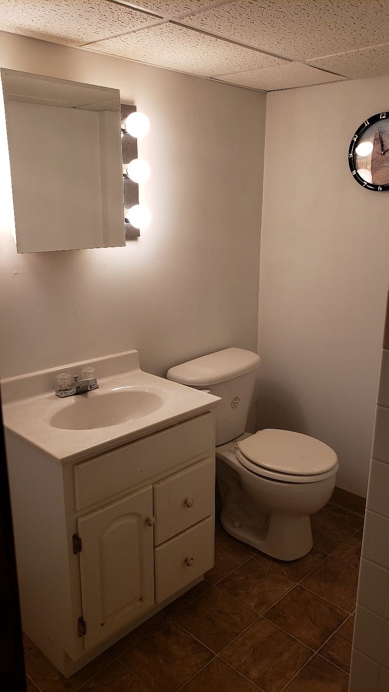 basement bathroom.