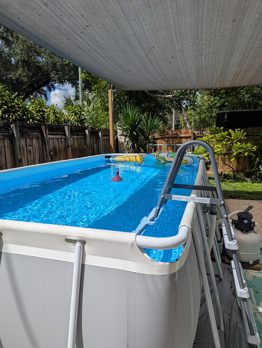 Shared above ground pool