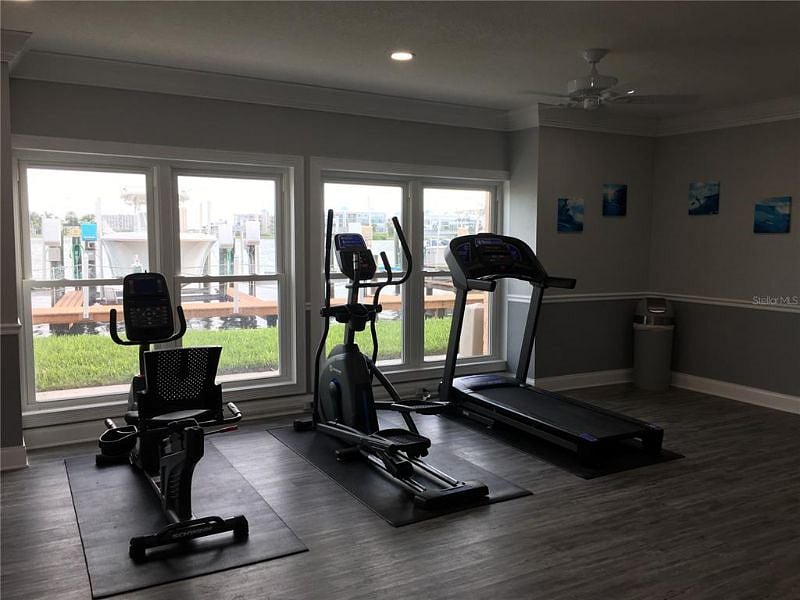 Small common exercise room