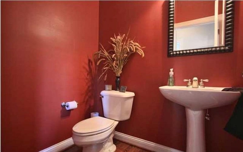 Half bathroom on the main floor