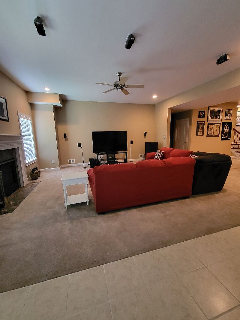 Lower level family room