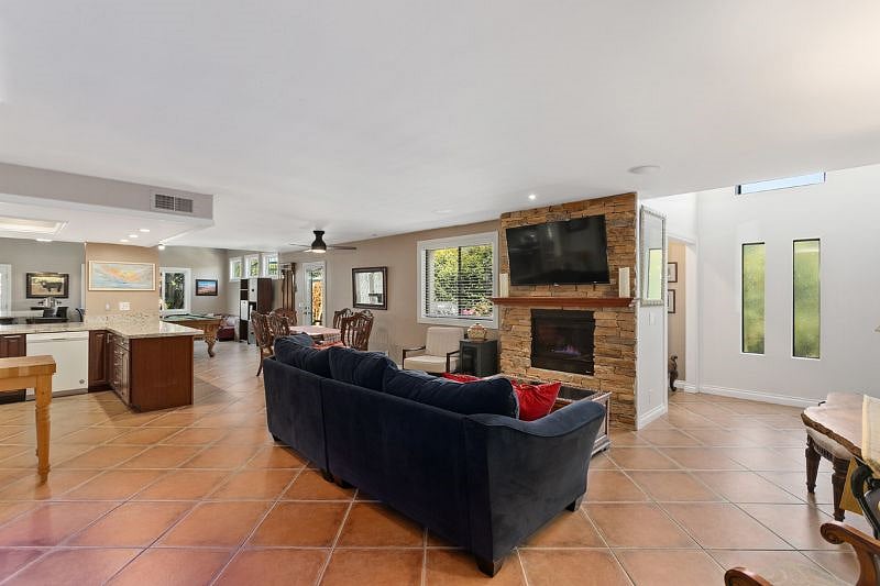 Living space on main floor.