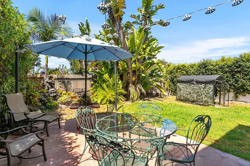 Backyard patio (dog run no longer in yard)