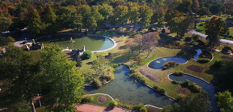 Tower Grove Park - over 5 miles of walking trails, tennis/pickle ball courts, and events happening weekly.