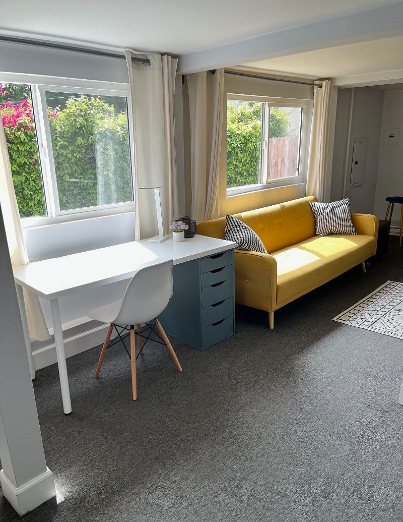 Work Desk and Sleeper Sofa