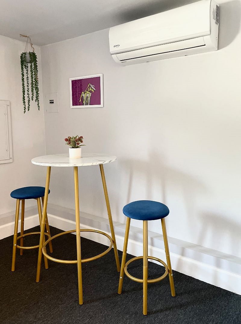 Dining Area with 2 Stools