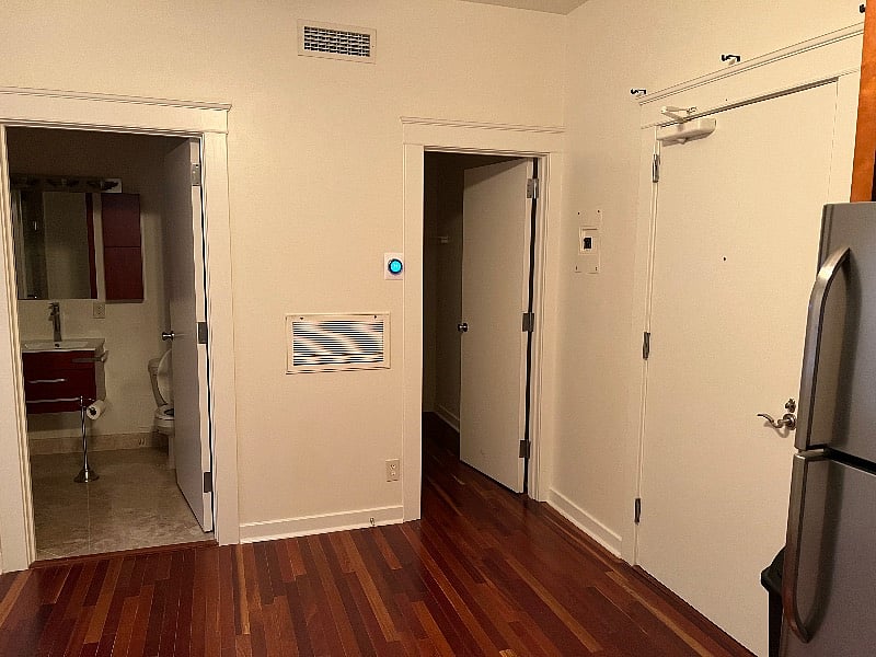 Photos of the unit while empty, includes walk in closet