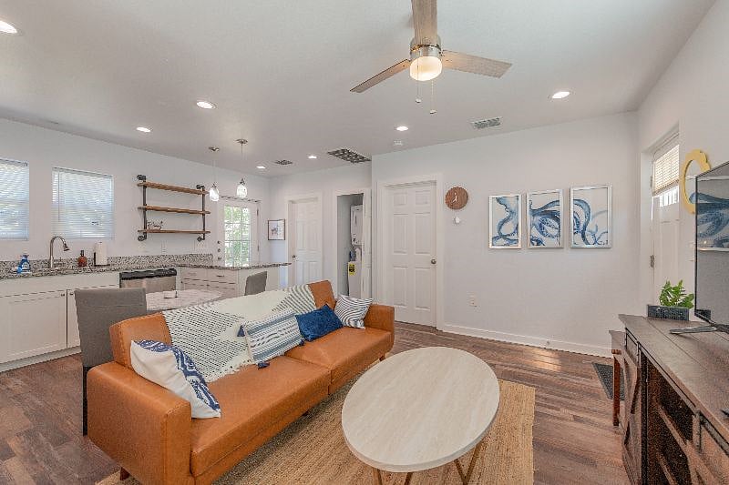 View of living room & foyer