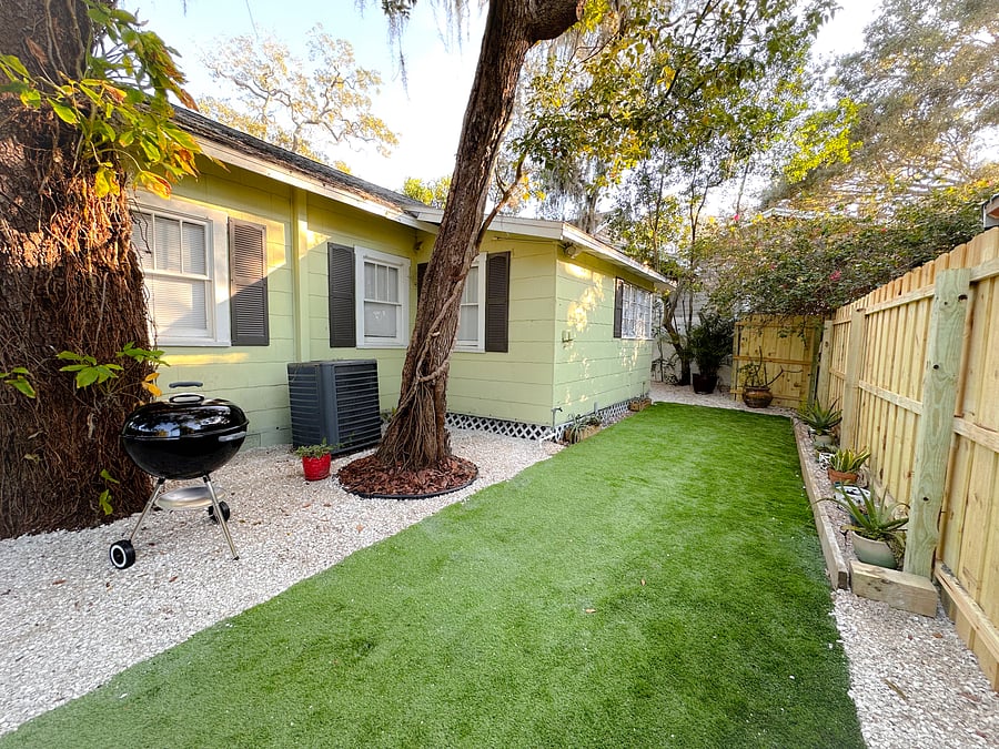 Back Yard fenced