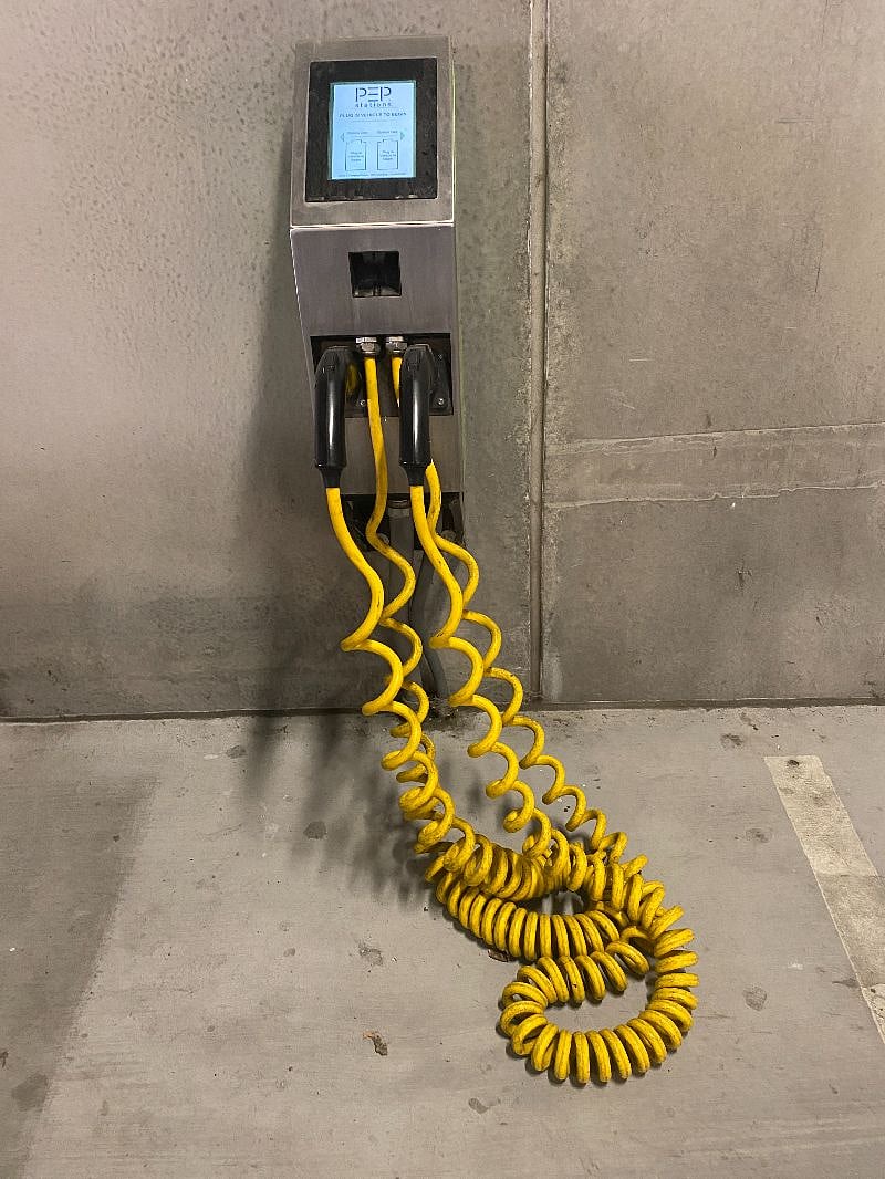 FREE EV CHARGING & FREE COVERED PARKING