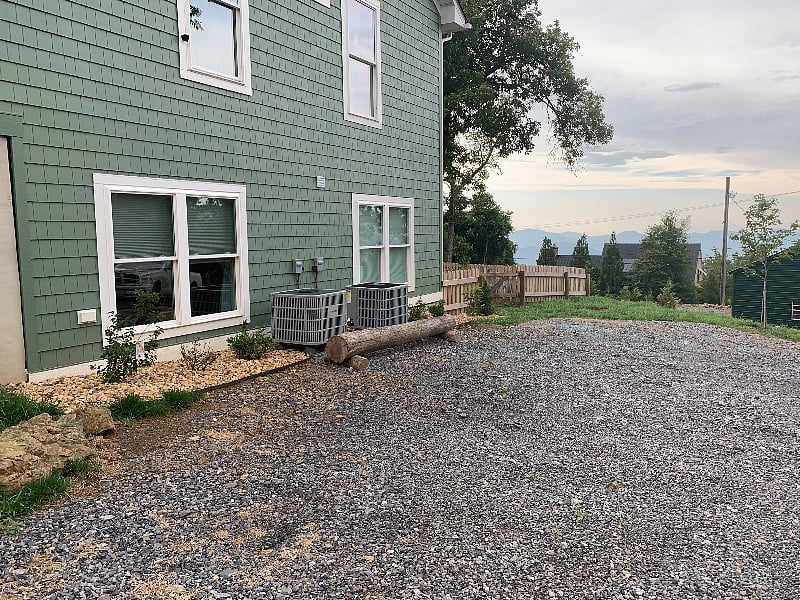 Side View of Parking Area.